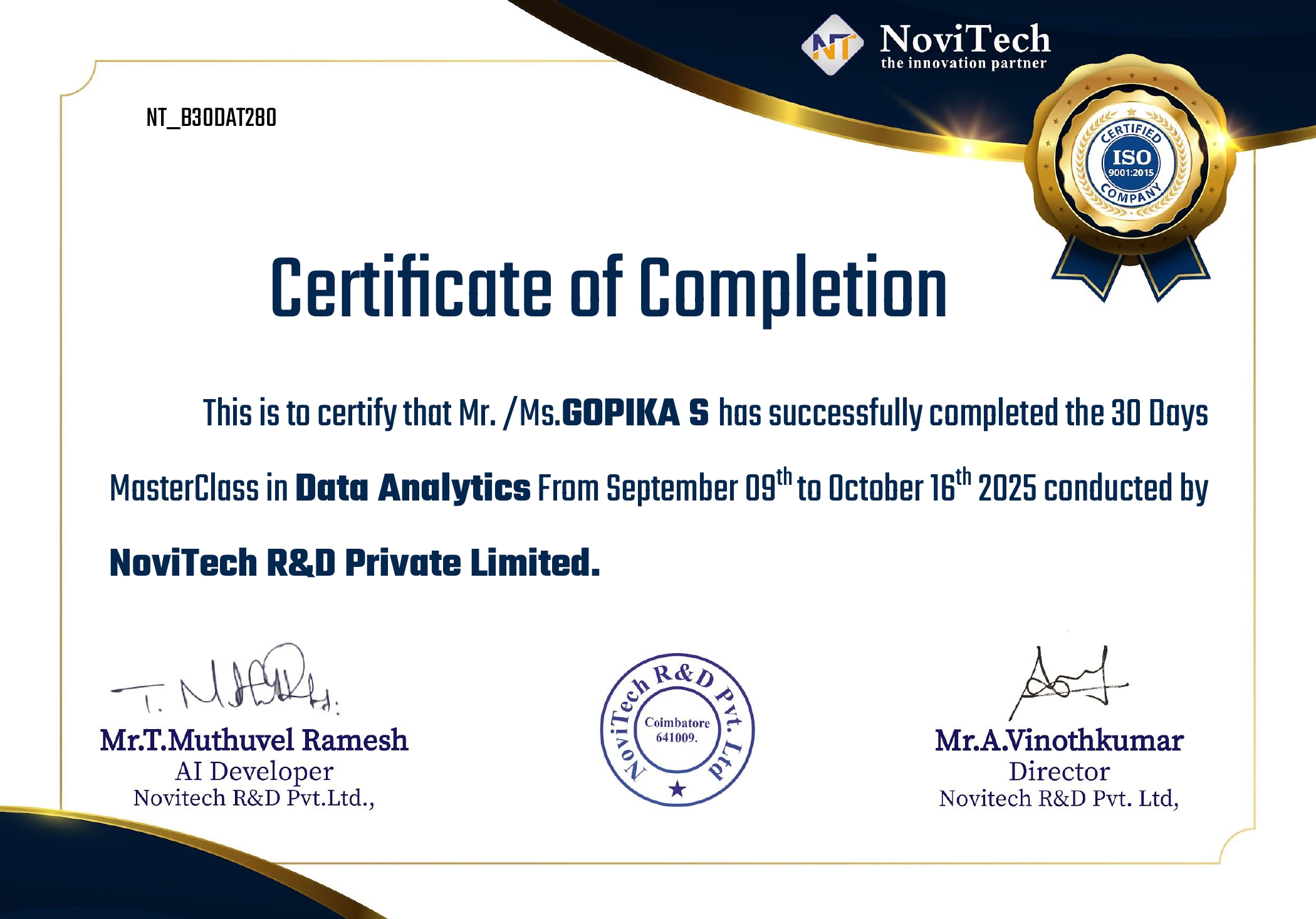 Data Analytics from NoviTech